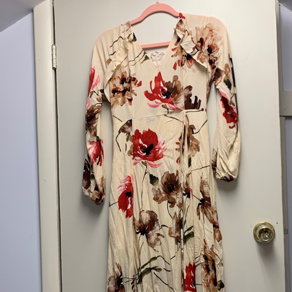 Floral long sleeve maxi dress (nanamacs)